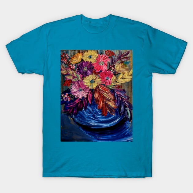 Beautiful abstract bouquet of flowers T-Shirt by kkartwork